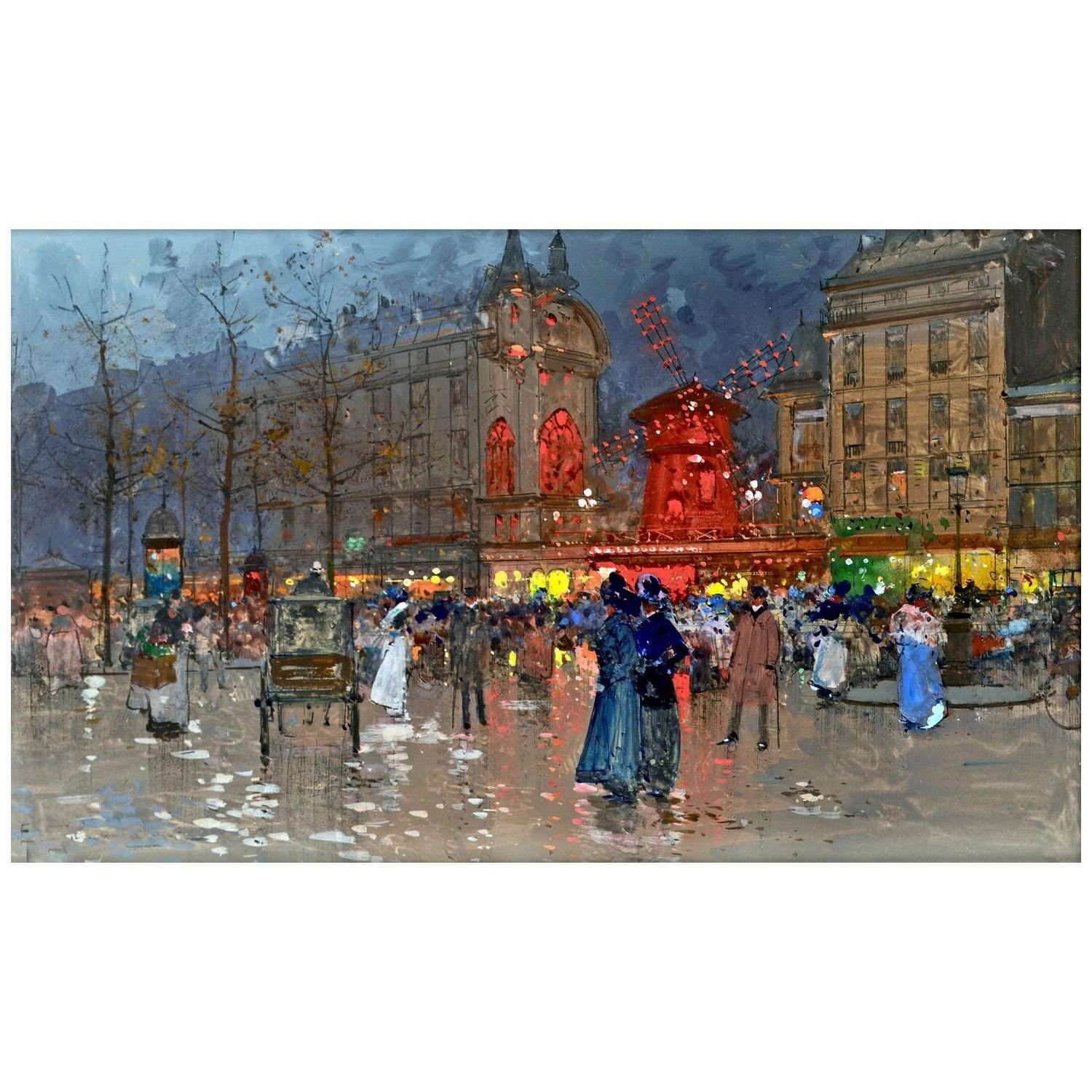  -Eug?ne Galien-Laloue. Moulin Rouge. 1906