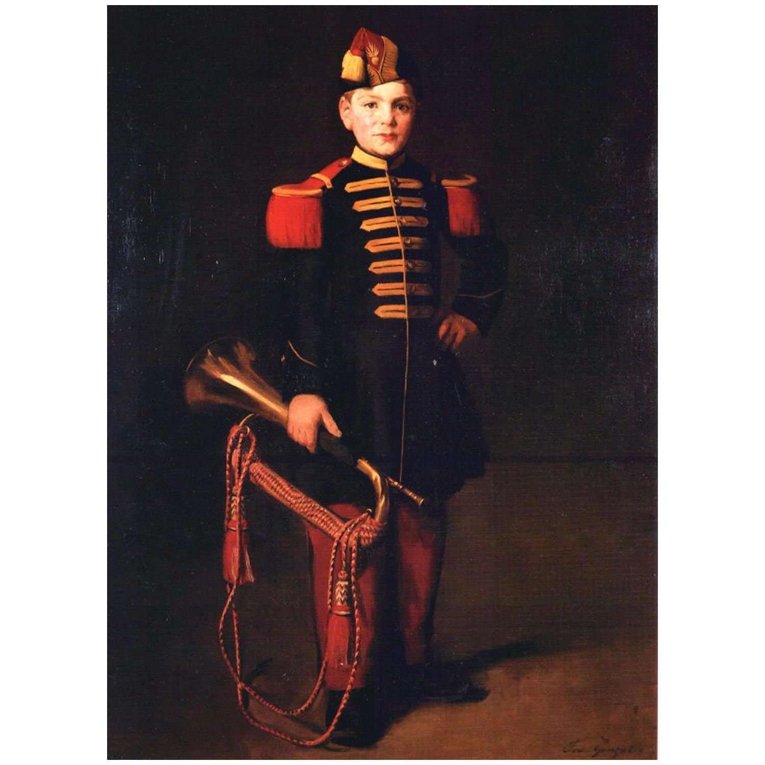 Eva Gonzales. Enfant de troupe. 1870. Musee de Gajac