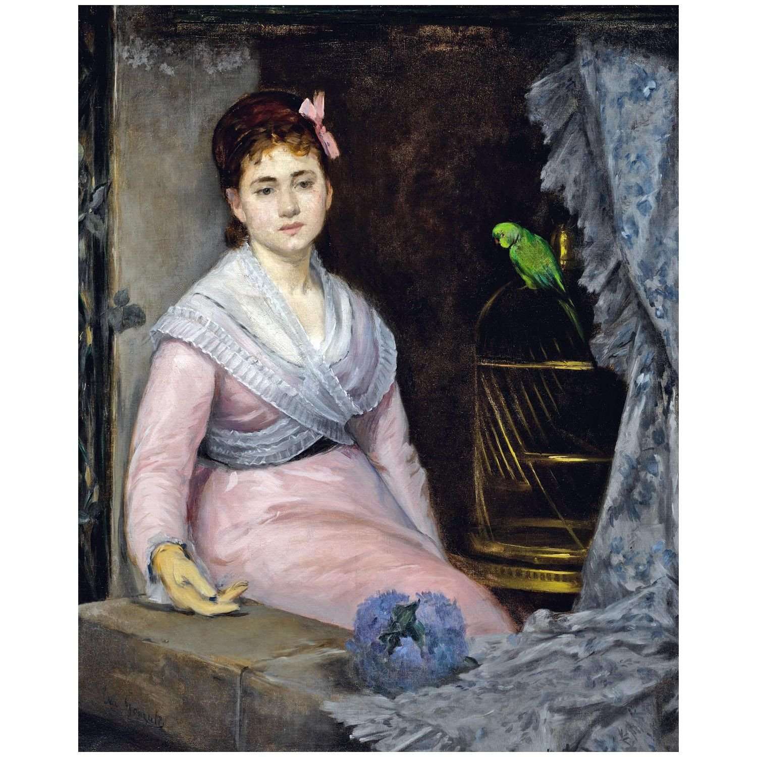  Eva Gonzales. L'Indolence. 1871. Collection priv?e