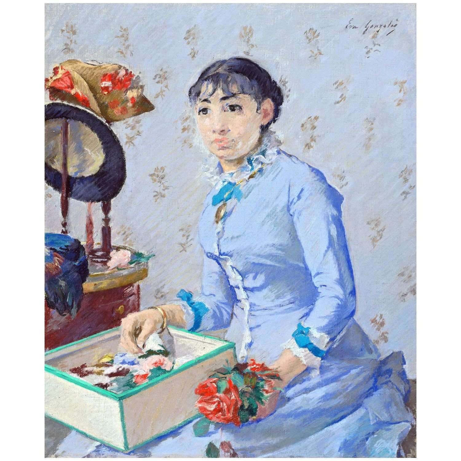  Eva Gonzales. La Modiste. 1877. Art Institute of Chicago