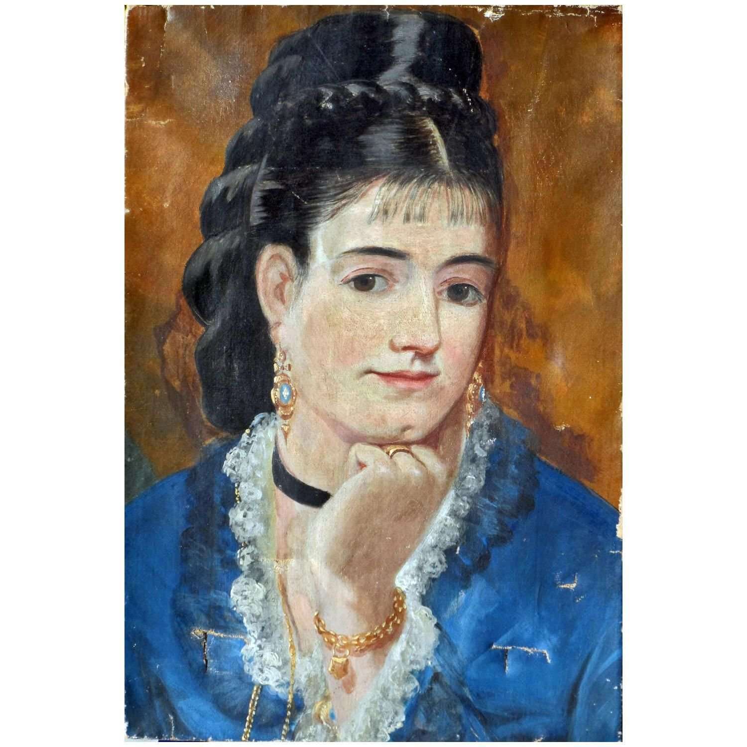  Eva Gonzales. Mille Vue. Autoportrait. 1879