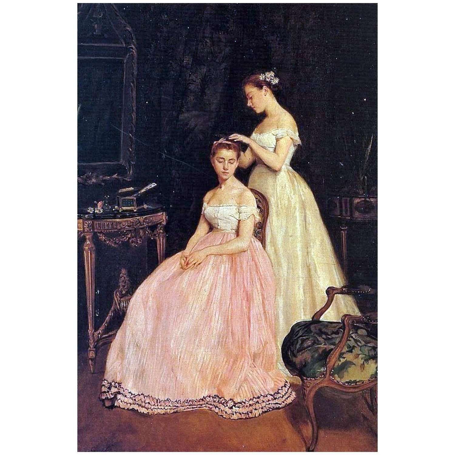  Eva Gonzales. La toilette. 1879. Collection priv?e