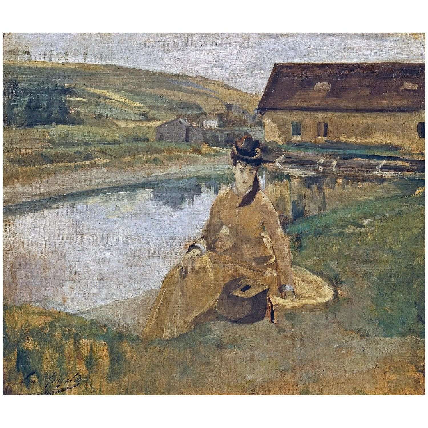  Eva Gonzales. ? l'eau. 1880. Belvedere Wien