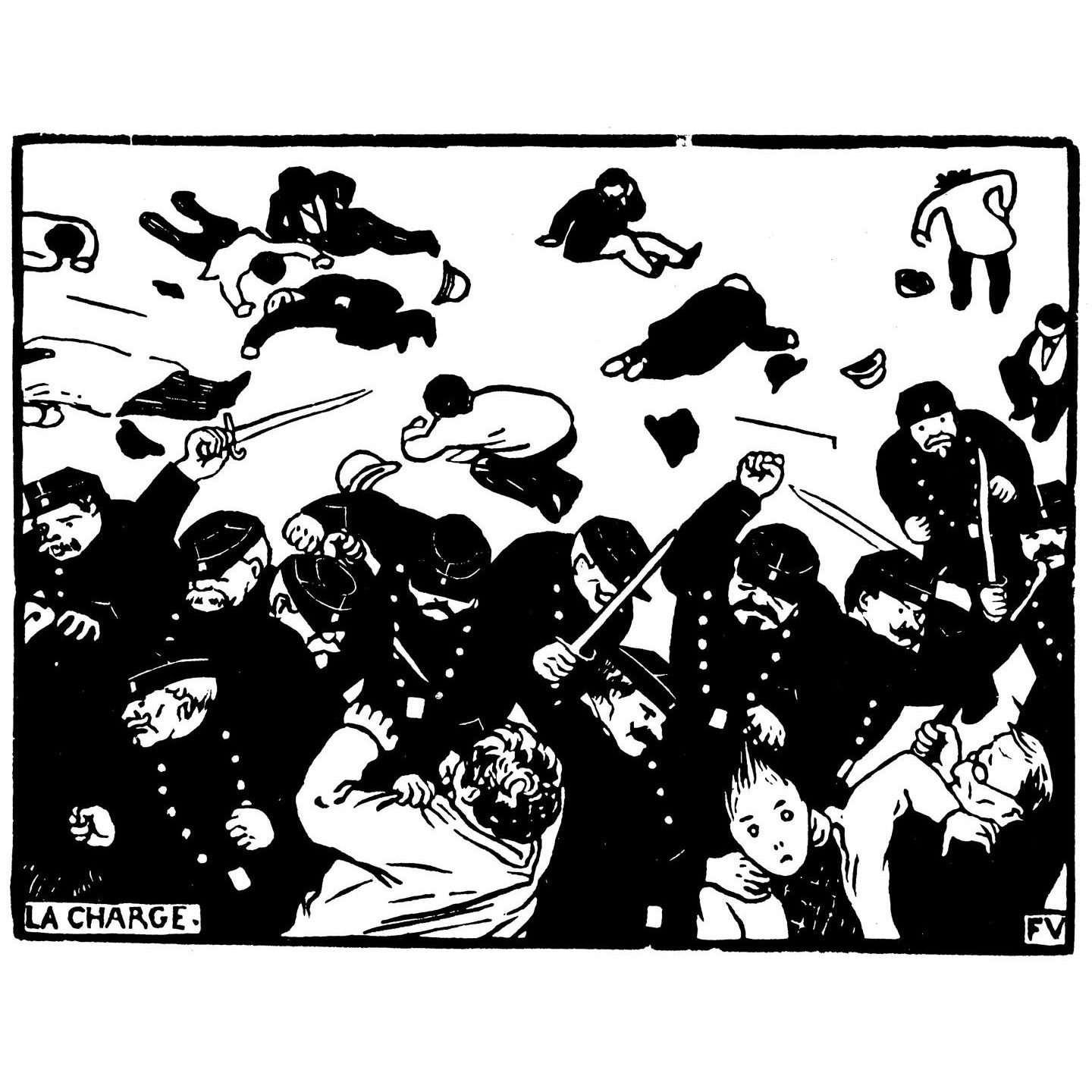  Felix Vallotton. La charge. 1893. Bibliotheque nationale de France
