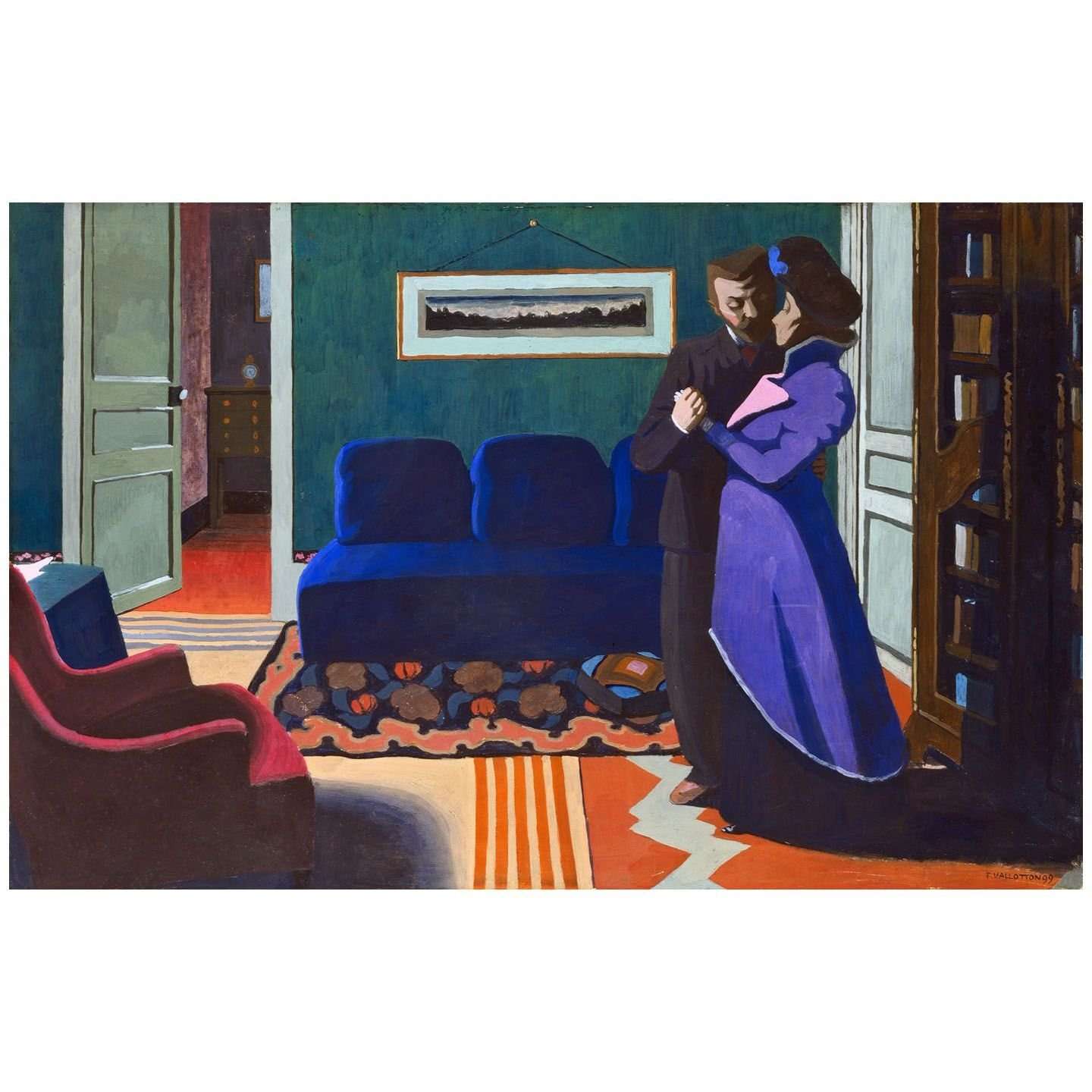  Felix Vallotton. La visite. 1899. Kunsthaus Zurich