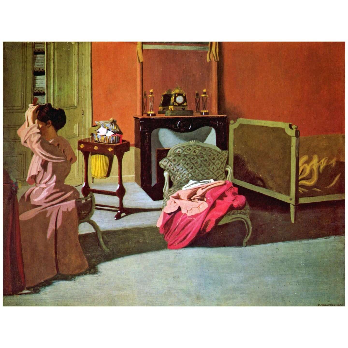  Felix Vallotton. Femme se coiffant. 1900. Musee dOrsay