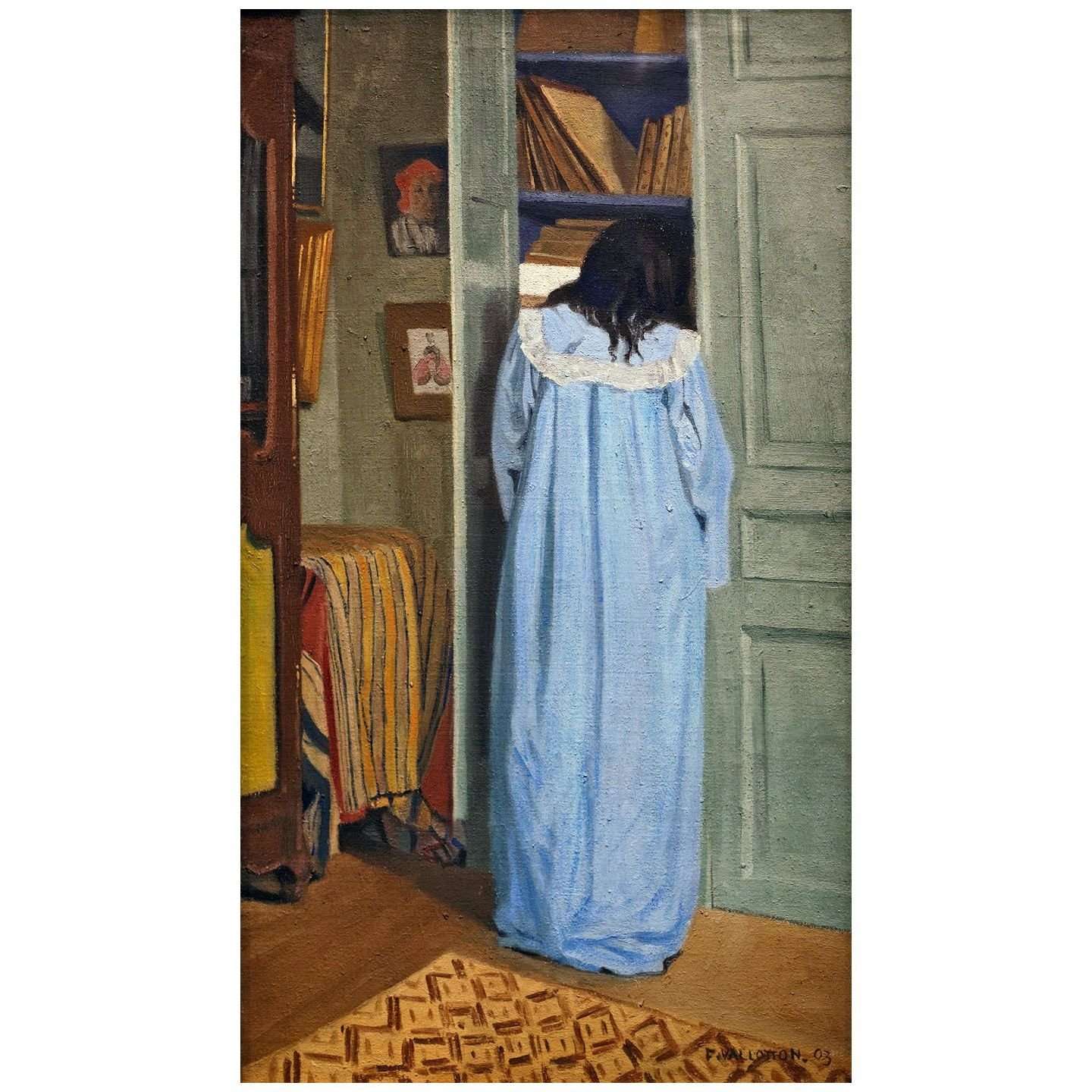  Felix Vallotton. L int?rieur. Femme en bleu. 1903. Musee dOrsay
