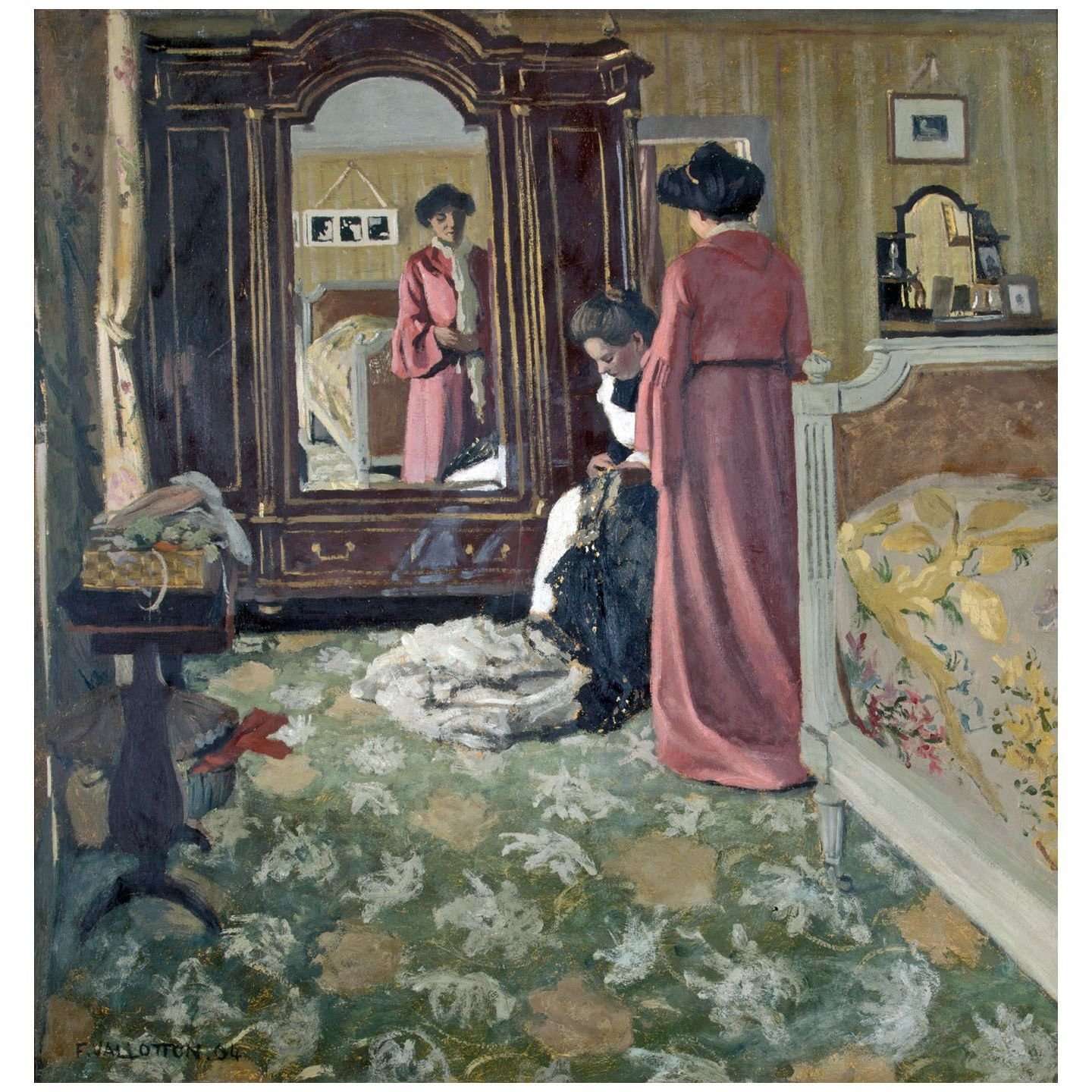  Felix Vallotton. L int?rieur. Deux femmes. 1904. Hermitage St Petersburg