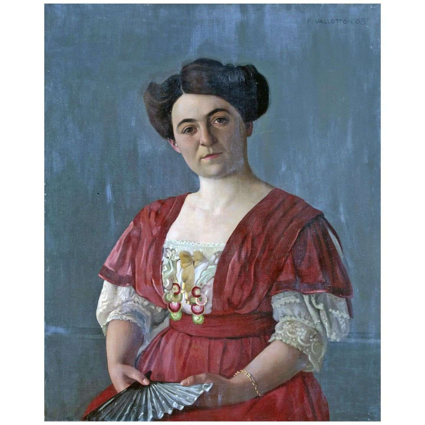  Felix Vallotton. Portrait de Mme Haasen. 1908. Hermitage St Petersburg