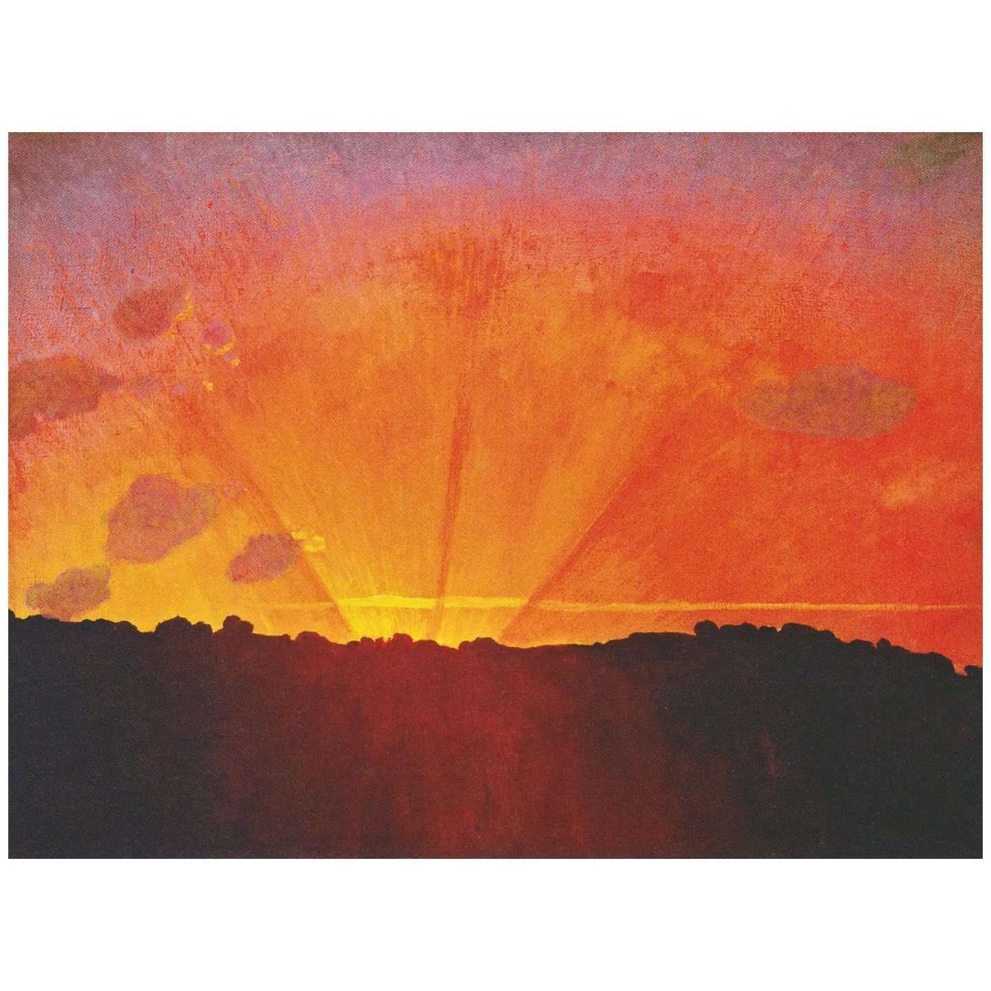  Felix Vallotton. Coucher de soleil, ciel orange. 1910. Kunstmuseum Winterthur