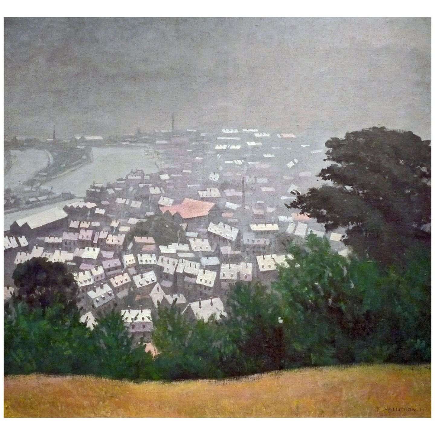  Felix Vallotton. Honfleur dans la brume. 1911. Mus?e des beaux-arts de Nancy