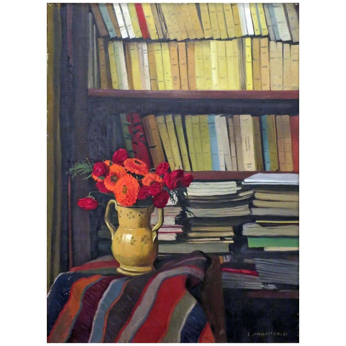  Felix Vallotton. La biblioth?que. 1921. Musee Maurice Denis