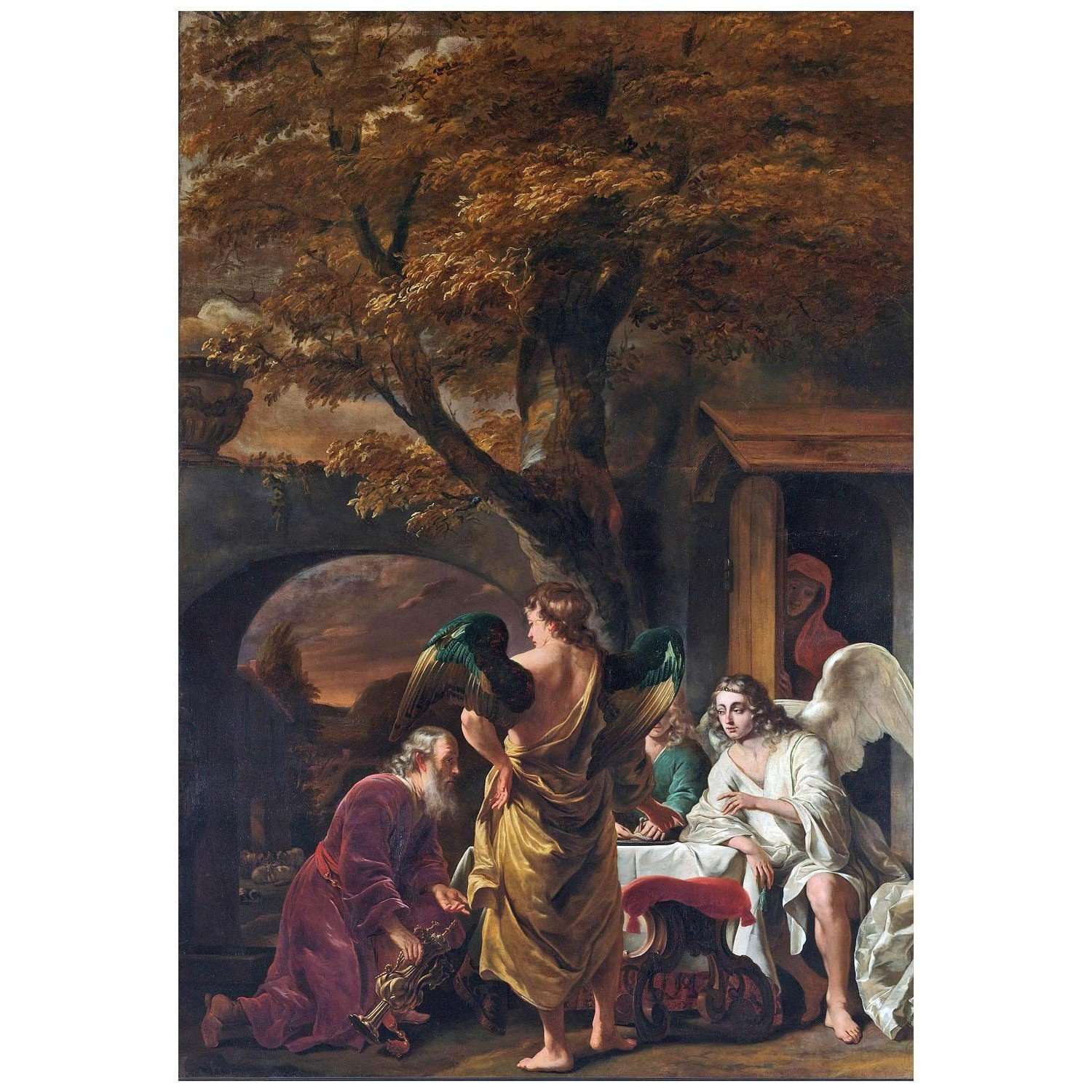  Ferdinand Bol. Abraham and Three Angels. 1660. Noordbrabants Museum 's-Hertogenbosch