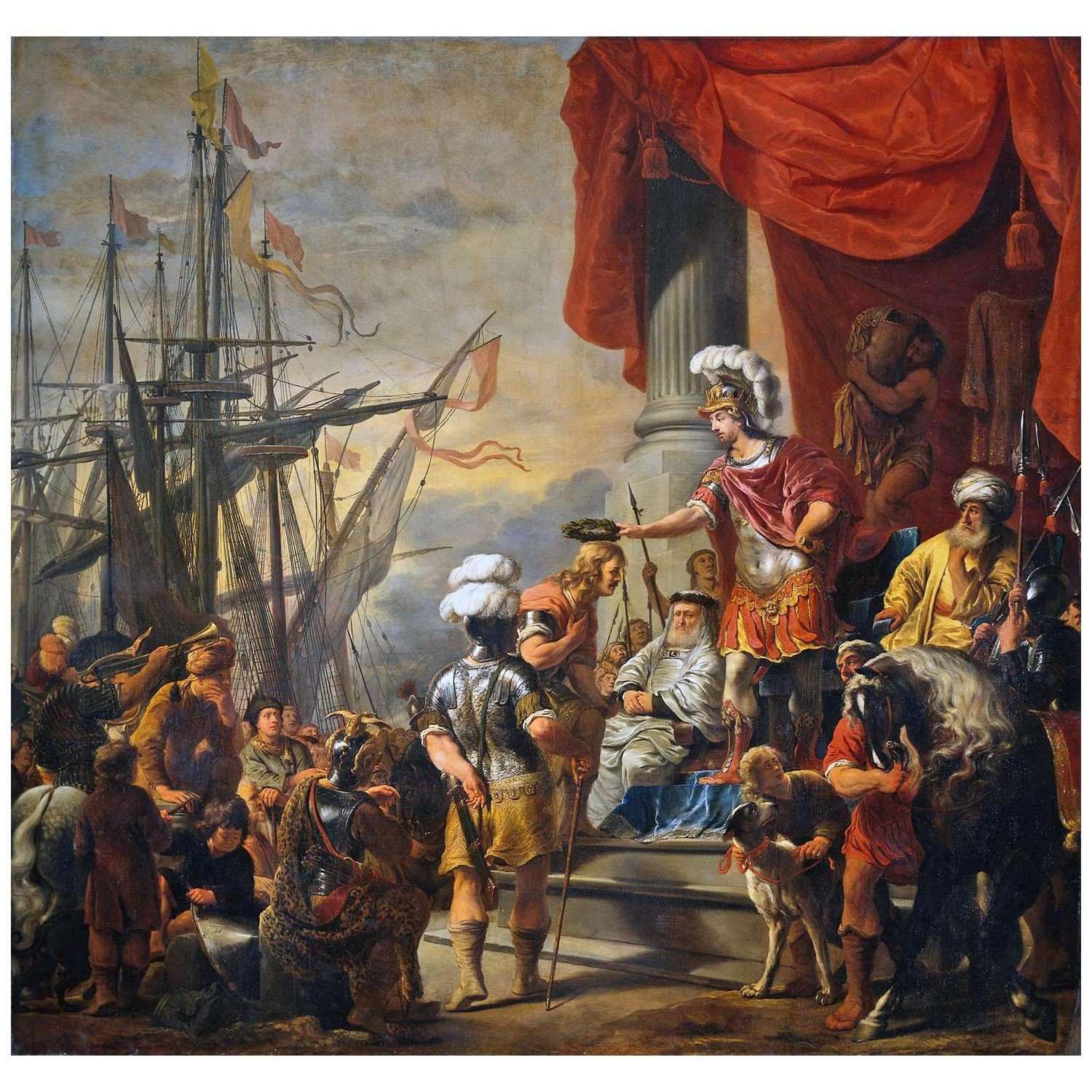  Ferdinand Bol. Moses Descends from Mount Sinai. 1662. Royal Palace, Amsterdam