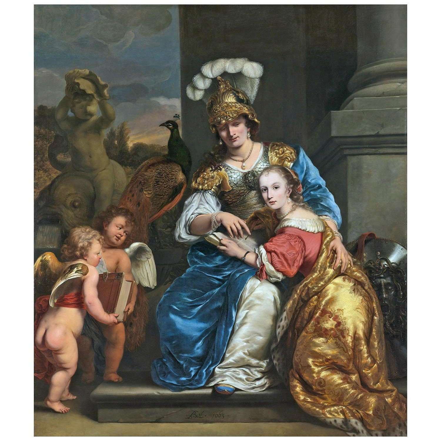  Ferdinand Bol. Allegory on Education. 1663. Koninklijke Nederlandse Akademie