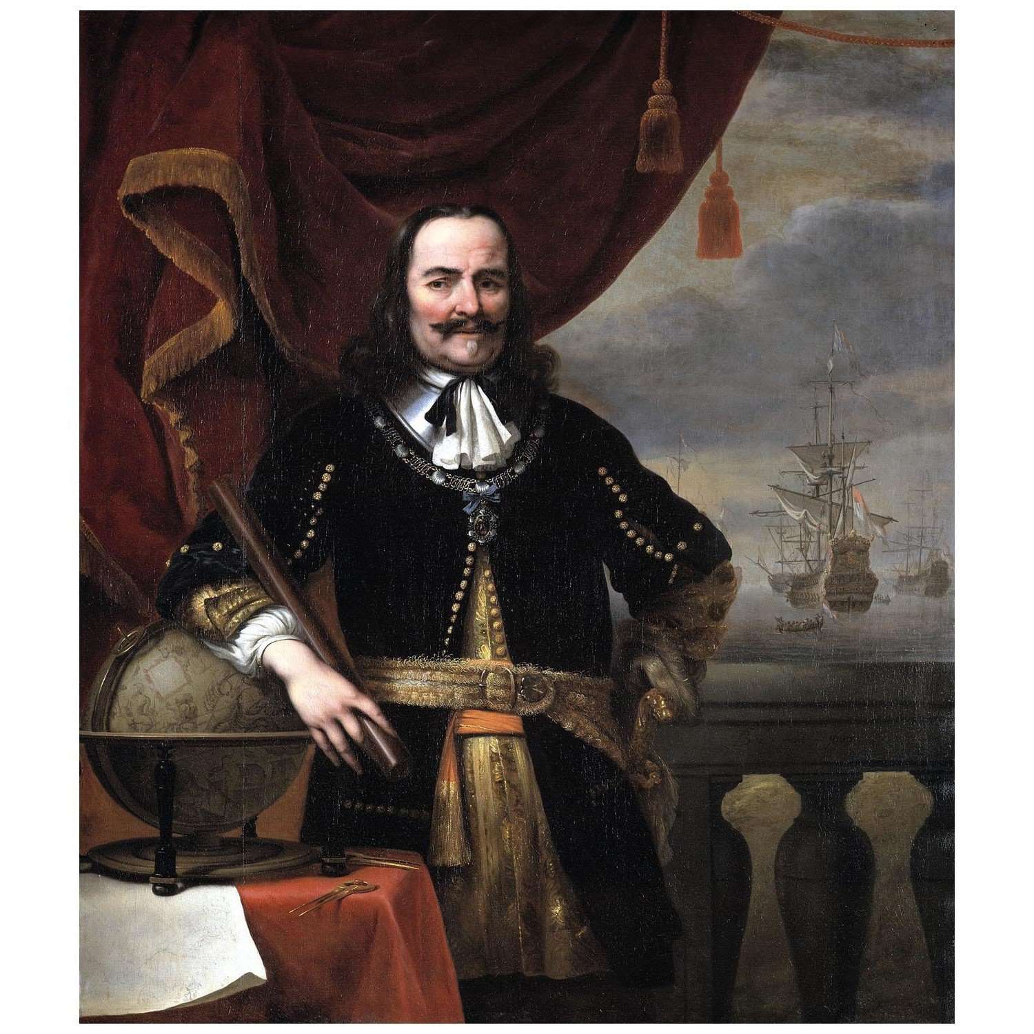  Ferdinand Bol. Portrait of Michiel de Ruyter. 1667. Mauritshuis Den Haag