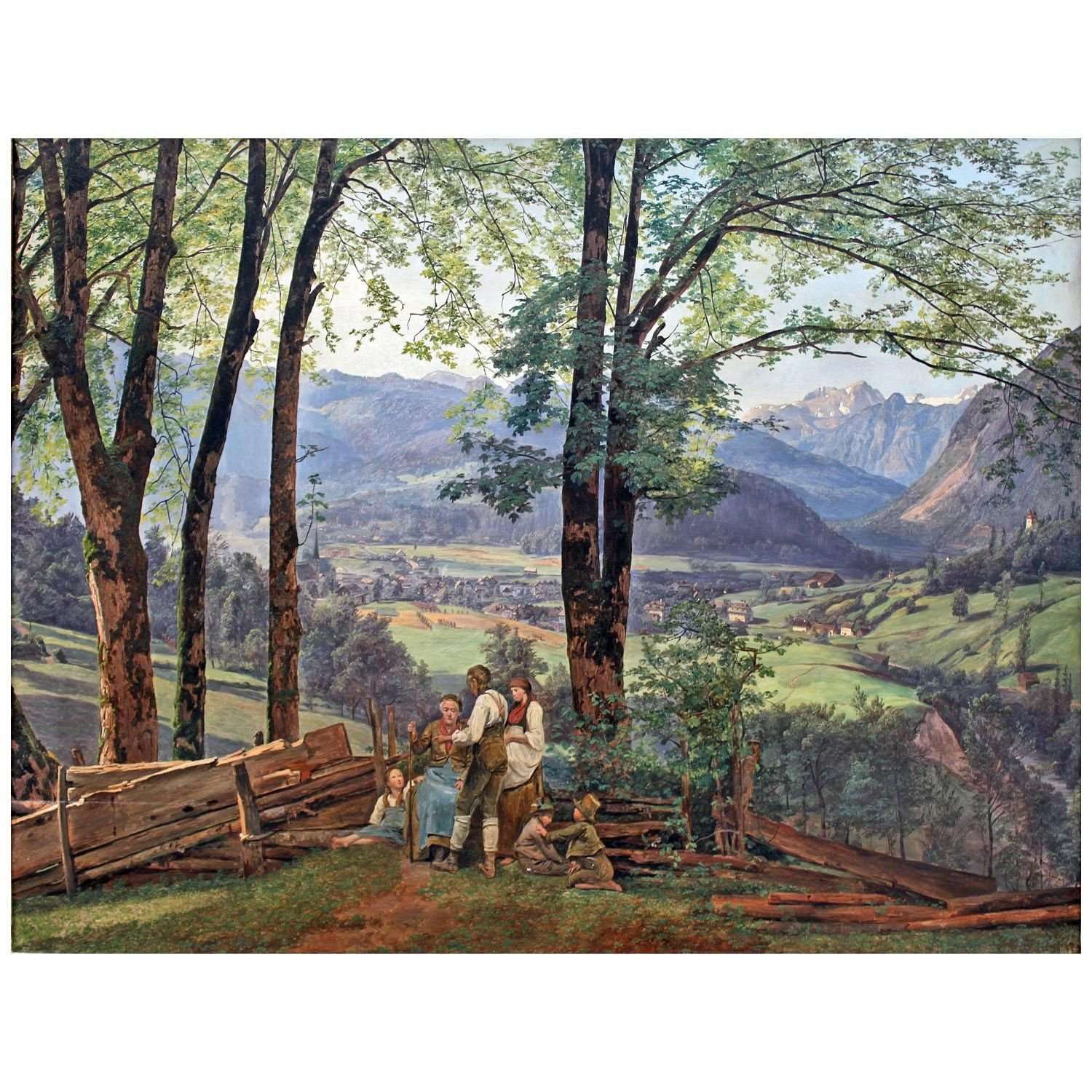   Ferdinand Waldm?ller. Blick auf Ischl. 1838. Alte Nationalgalerie Berlin