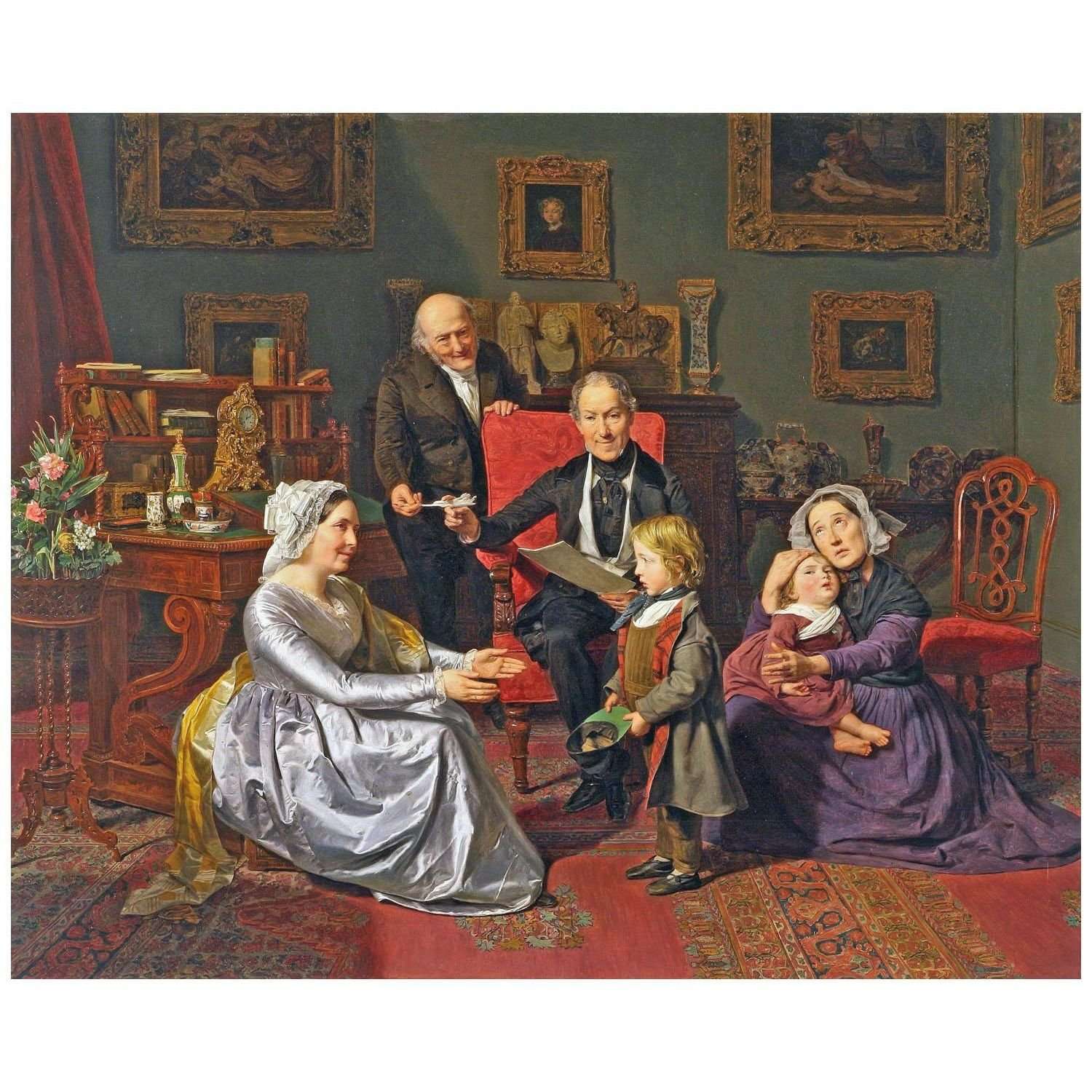   Ferdinand Waldm?ller. Adoption. 1847. Muzeum Narodowe Wroc?aw