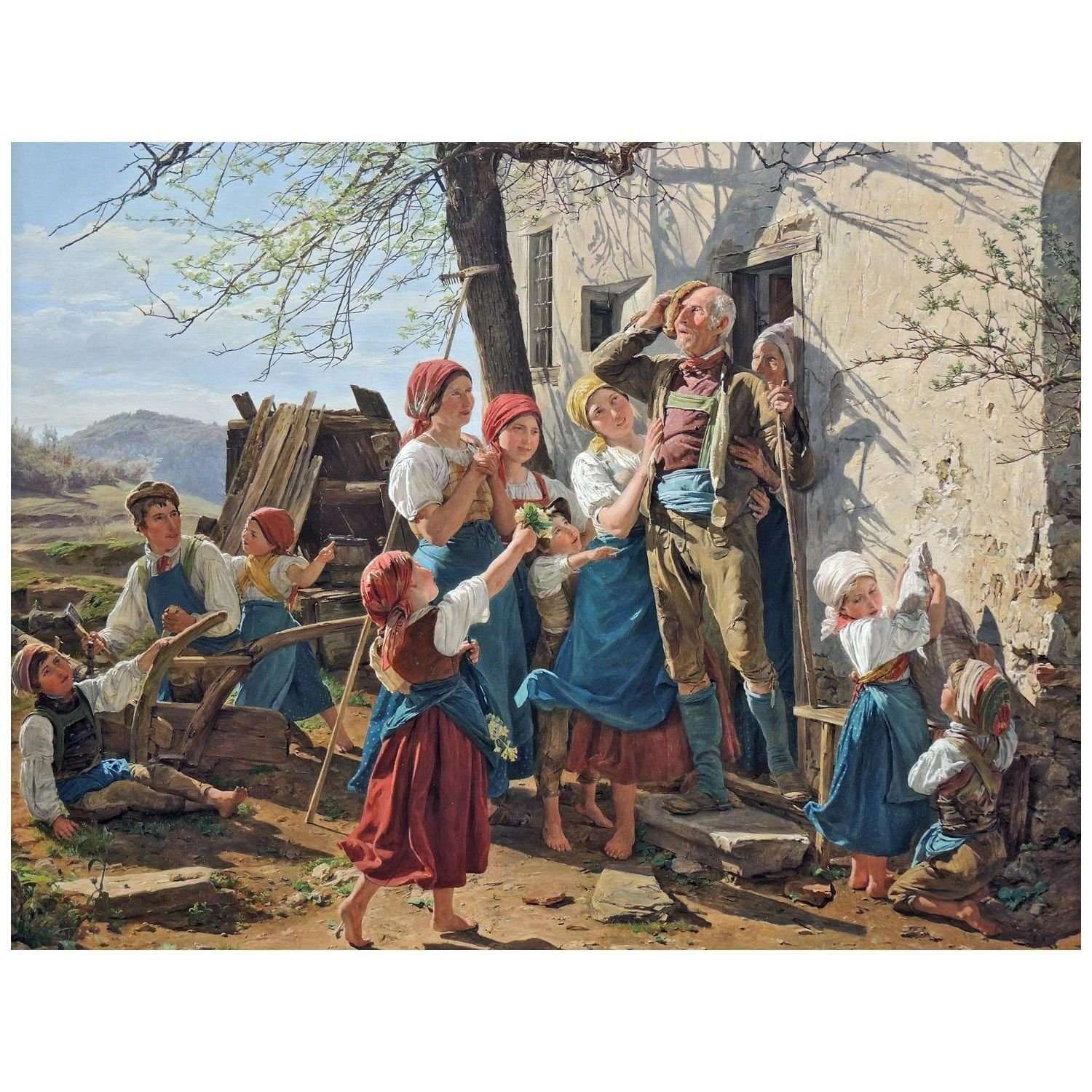   Ferdinand Waldm?ller. Wiedererstehen zu neuem Leben. 1852. Albertina Wien