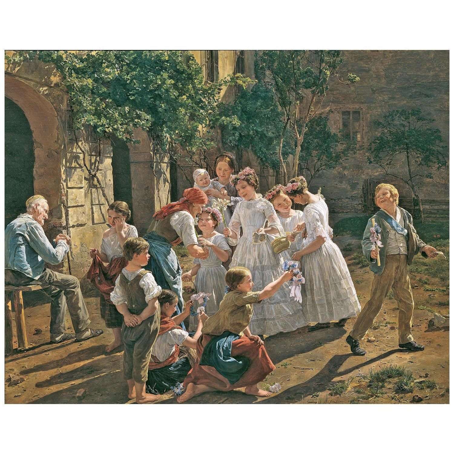   Ferdinand Waldm?ller. Am Fronleichnamsmorgen. 1857. Belvedere Wien