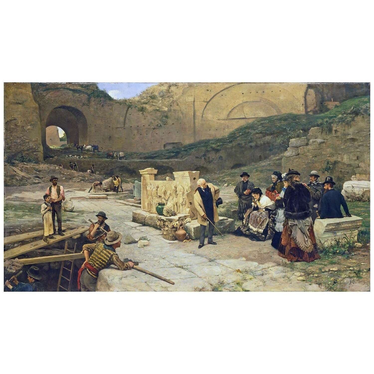  Ferdinand Heilbuth. Fouilles ? Rome. 1872. Wallace Collection London