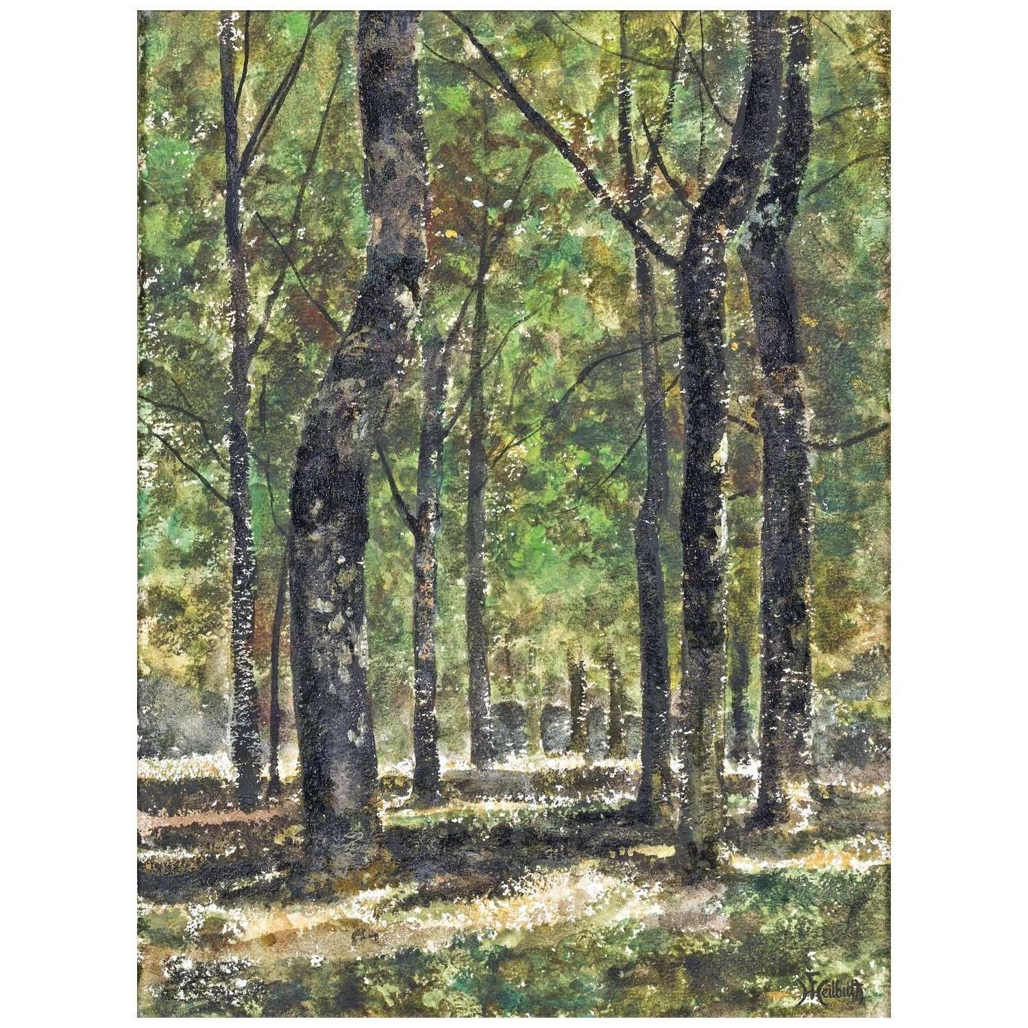  Ferdinand Heilbuth. Sous bois. 1885. Collection privee