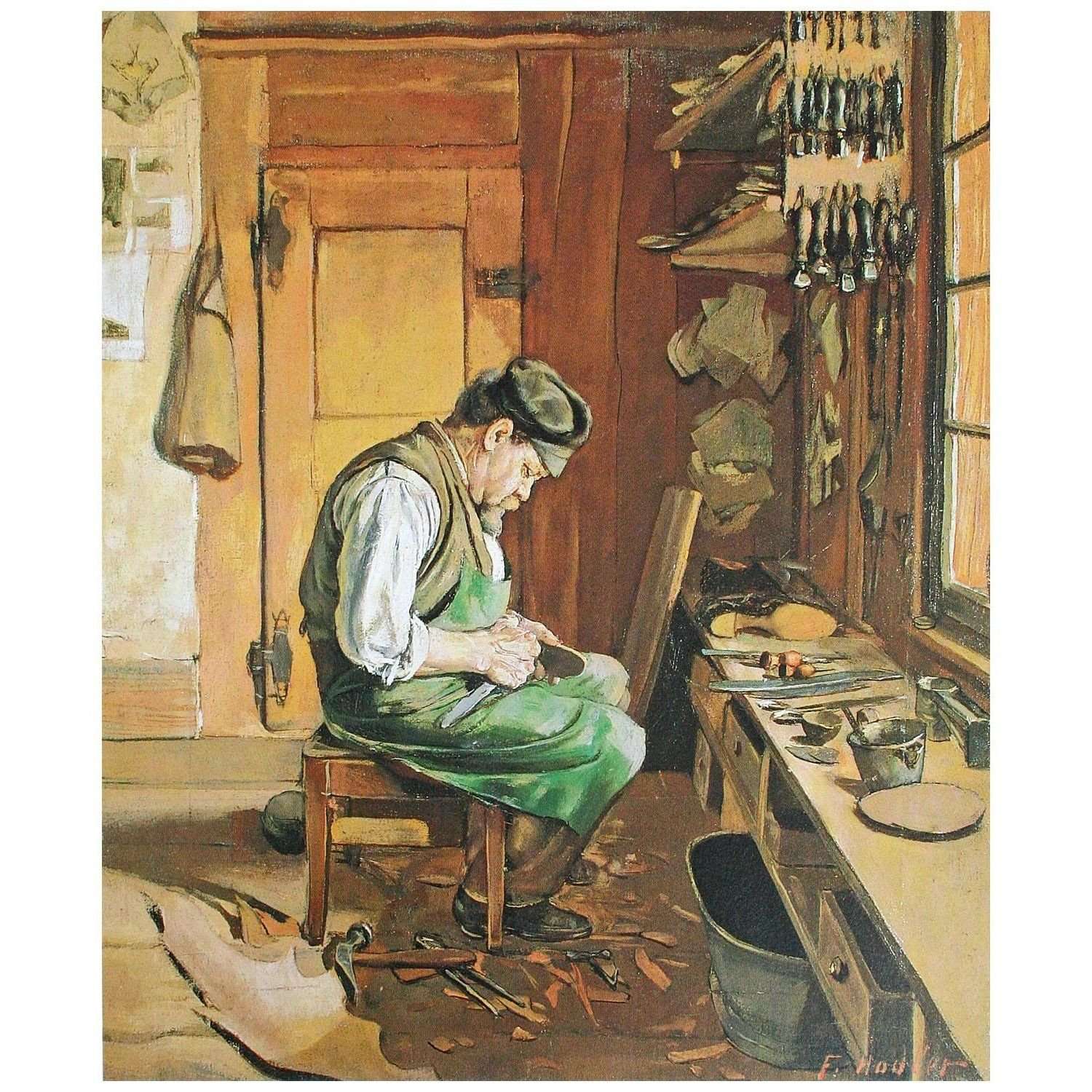  Ferdinand Hodler. Der Schuhmacher. 1878. Kunsthaus Zurich