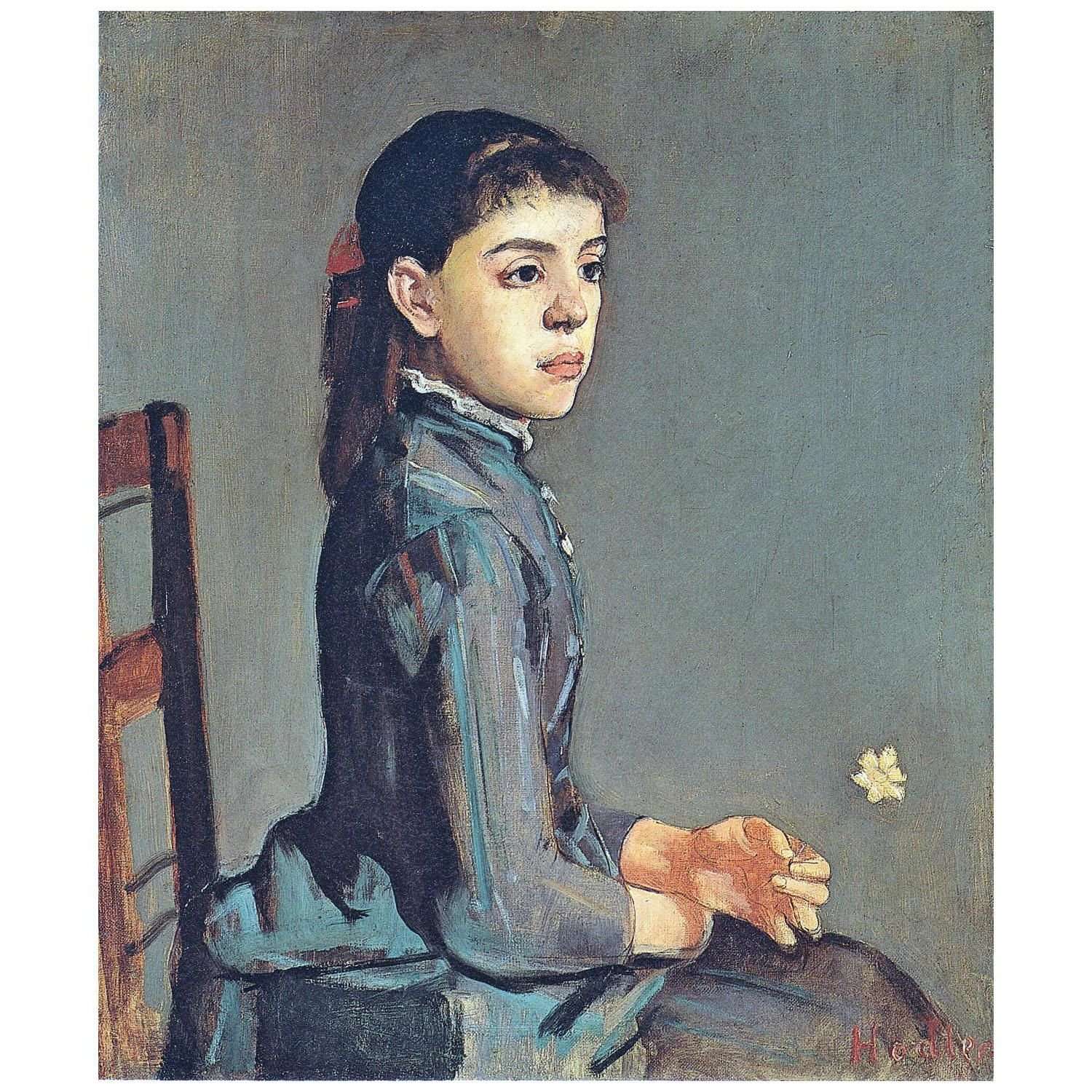  Ferdinand Hodler. Louise-Delphine Duchosal. 1885. Kunsthaus Zurich