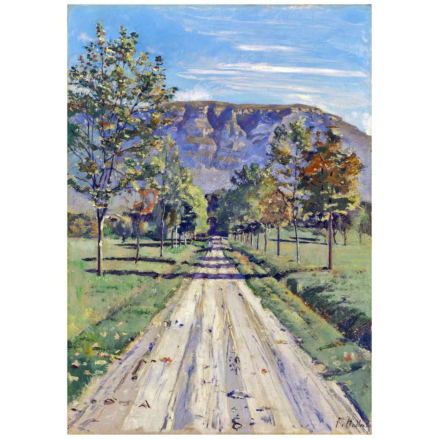  Ferdinand Hodler. Die Strasse nach Evordes. 1890. Kunstmuseum Winterthur