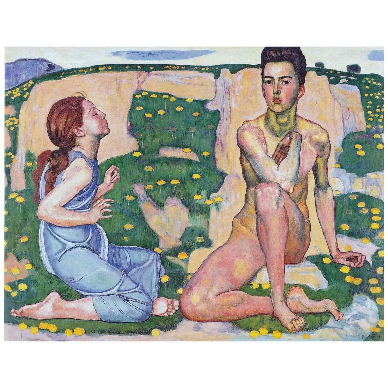  Ferdinand Hodler. Der Fr?hling. 1901. Museum Folkwang Essen