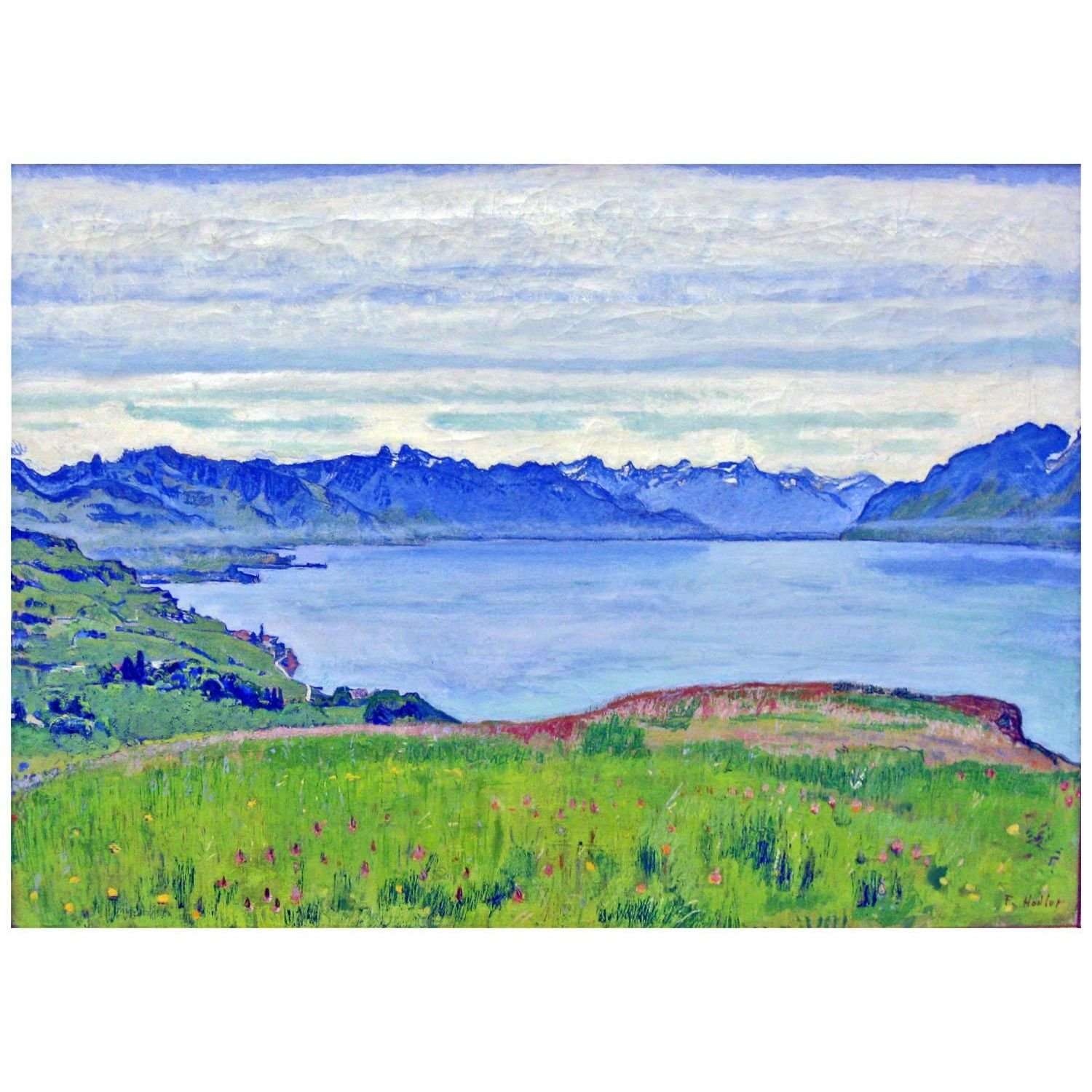  Ferdinand Hodler. Landschaft am Genfer See. 1906. Neue Pinakothek Munchen