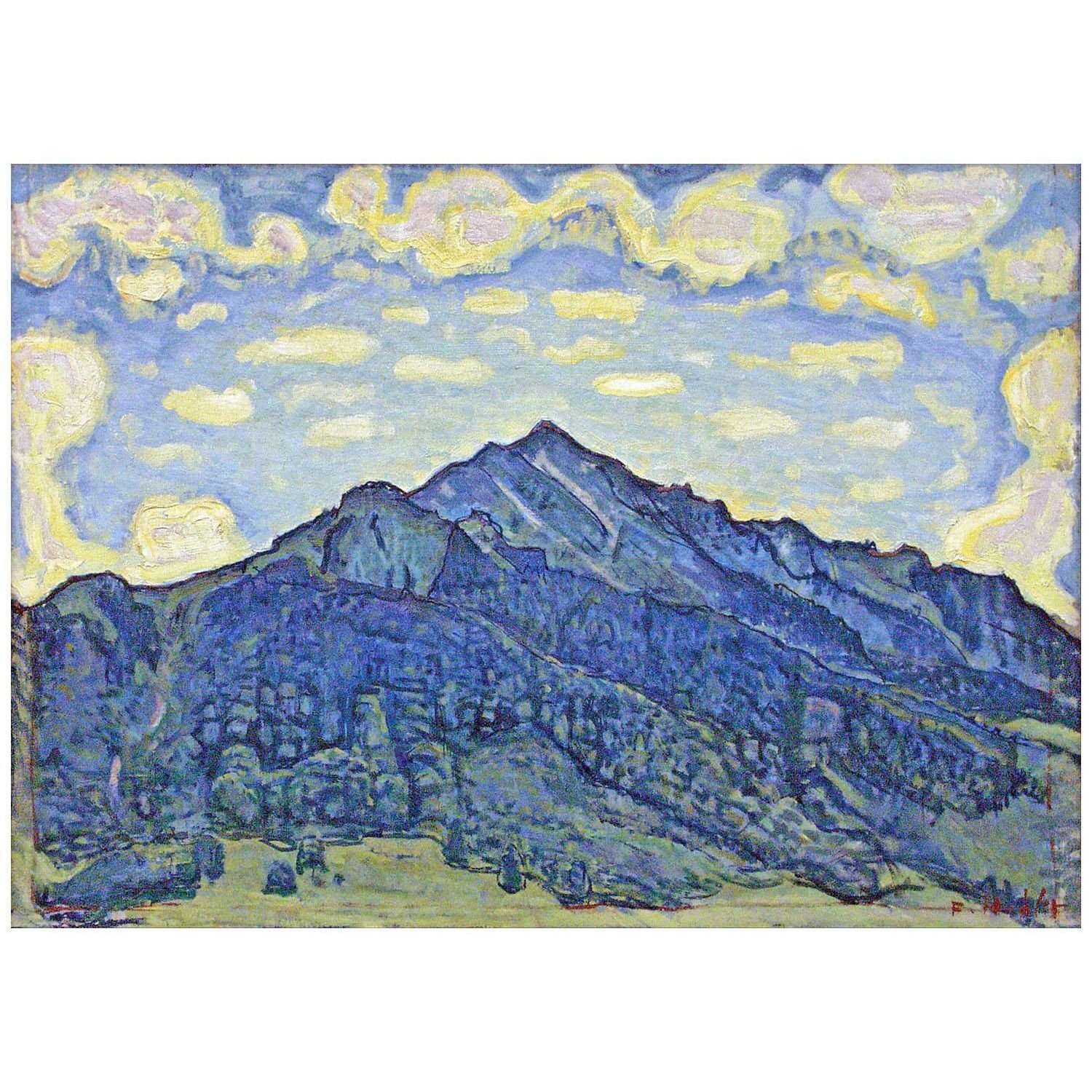  Ferdinand Hodler. Schweizer Alpen. 1907. Israel Museum Jerusalem