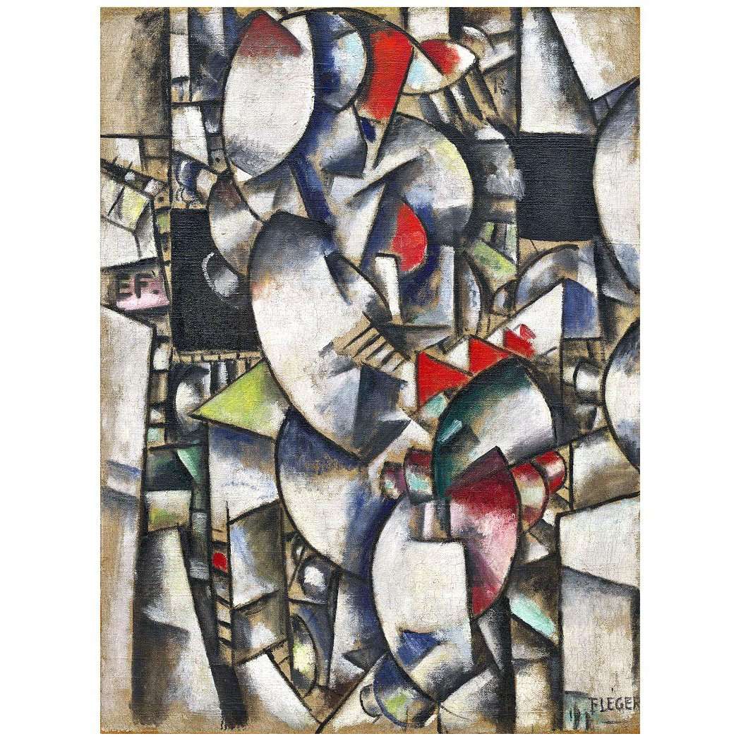  Fernand Leger. Le mod?le nu dans l'atelier. 1912-1913. Solomon Guggenheim Museum