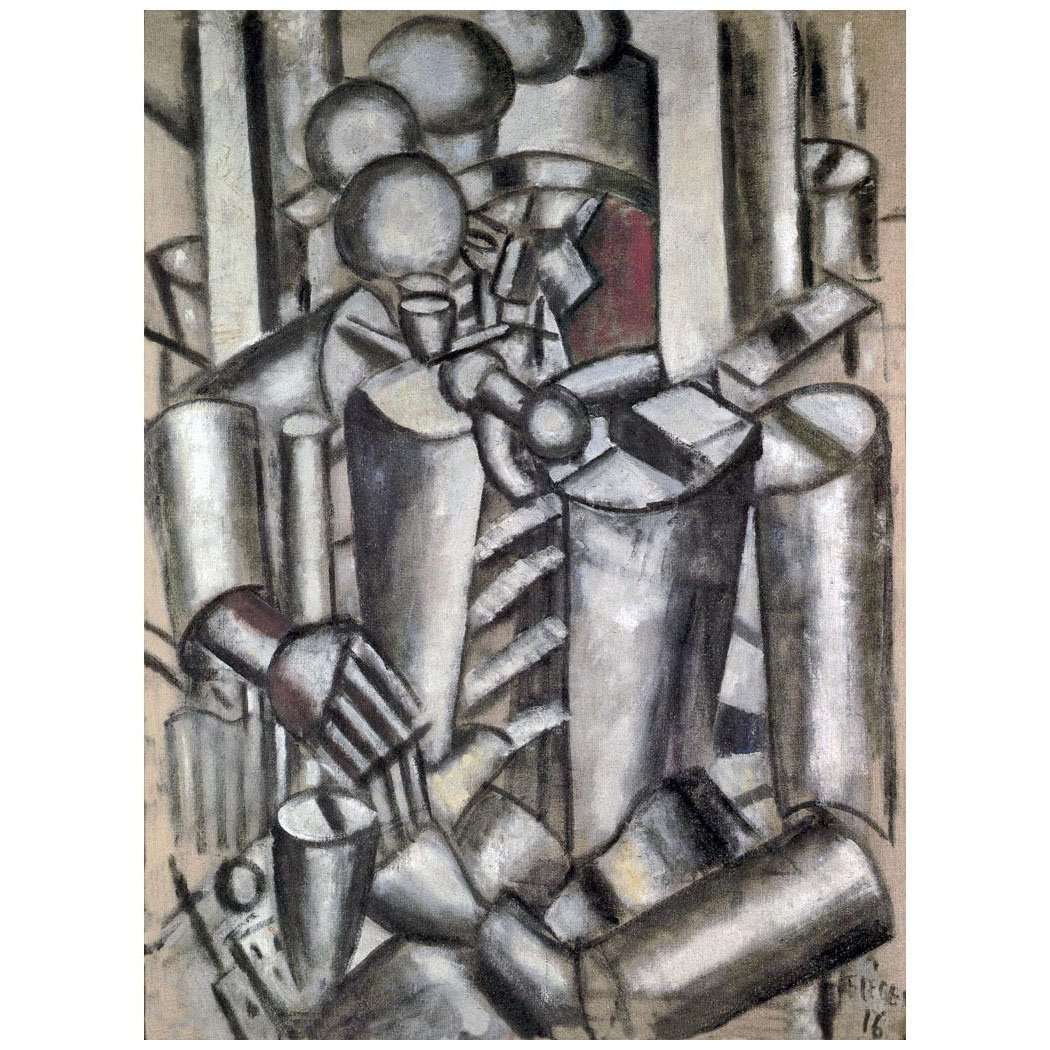  Fernand Leger. Le Soldat ? la Pipe. 1916. K20 Museum, Dusseldorf