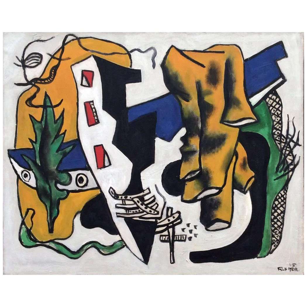  Fernand Leger. La feuille verte. 1945. Musee de Beaux-arts de Nantes