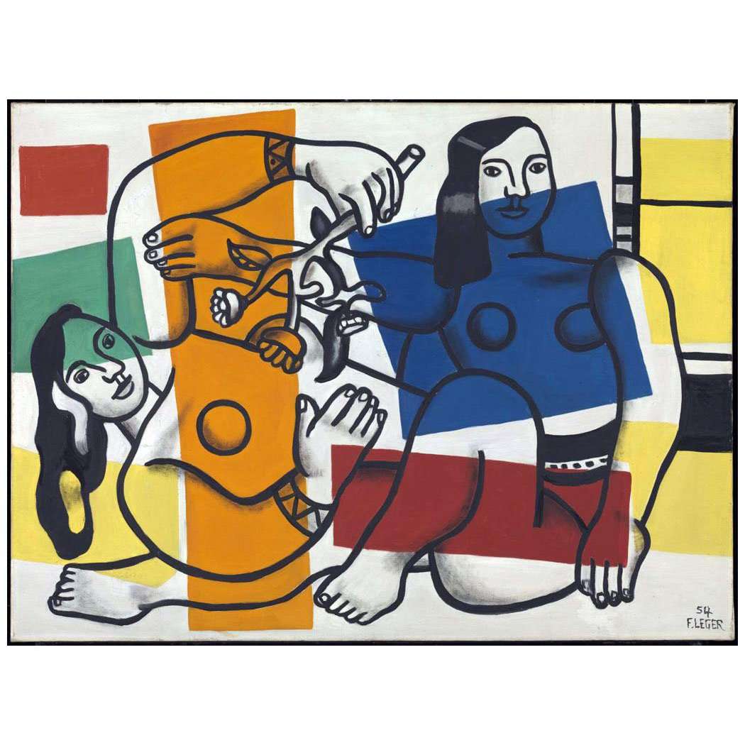  Fernand Leger. Deux femmes tenant des fleurs. 1954. Tate Britain, London