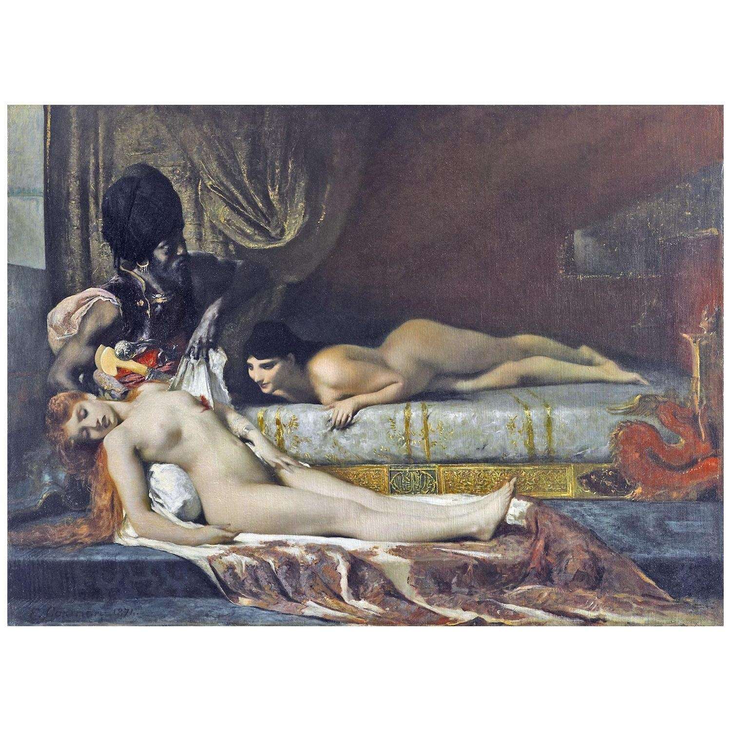  Fernand Cormon. Jalousie dans le s?rail. 1874. MBAA Besancon