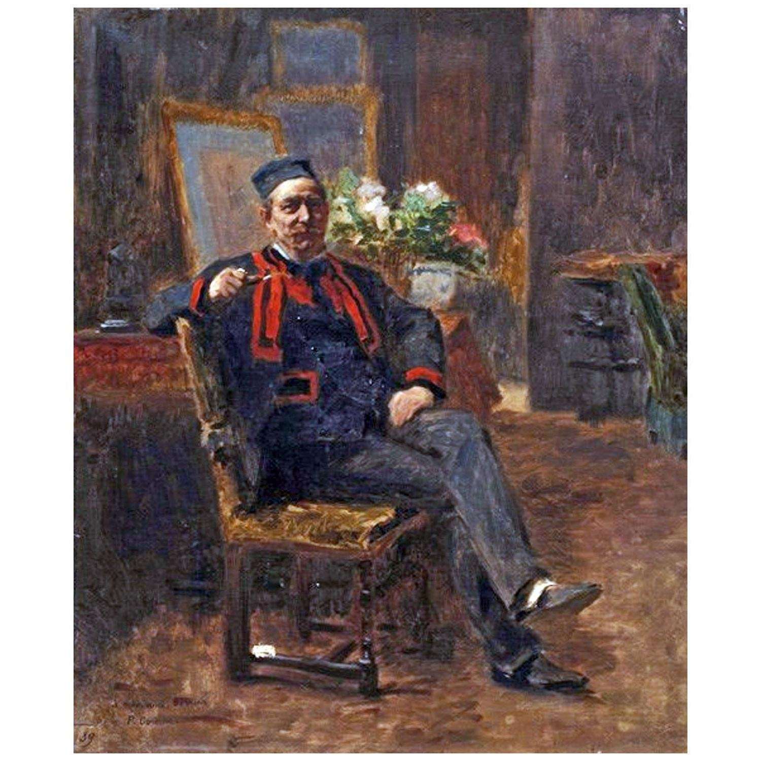 Fernand Cormon. Le peintre Camille Bernier. 1880. Musee de Bretagne, Rennes
