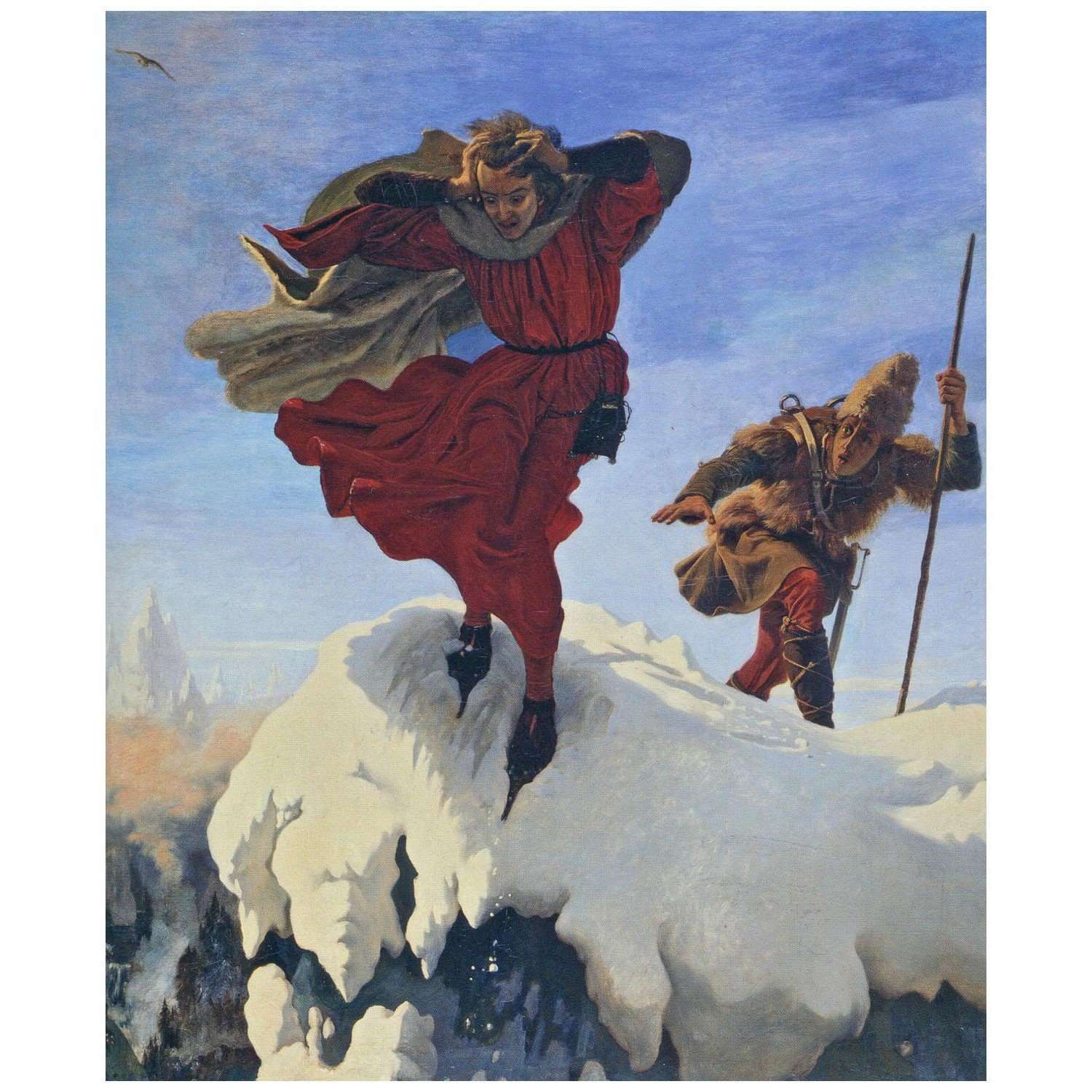   Ford Madox Brown. Manfred on the Jungfrau. 1841. Manchester Art Gallery