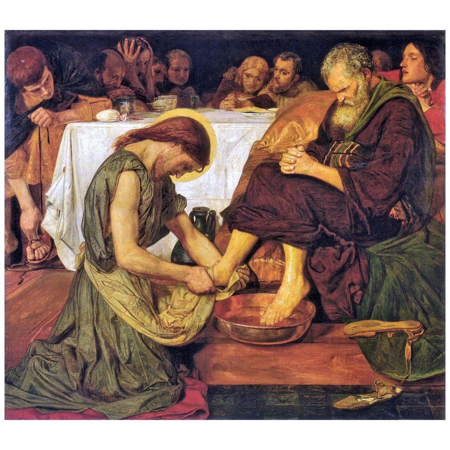  Ford Madox Brown. Jesus Washing Peter's Feet. 1852. Tate Britain