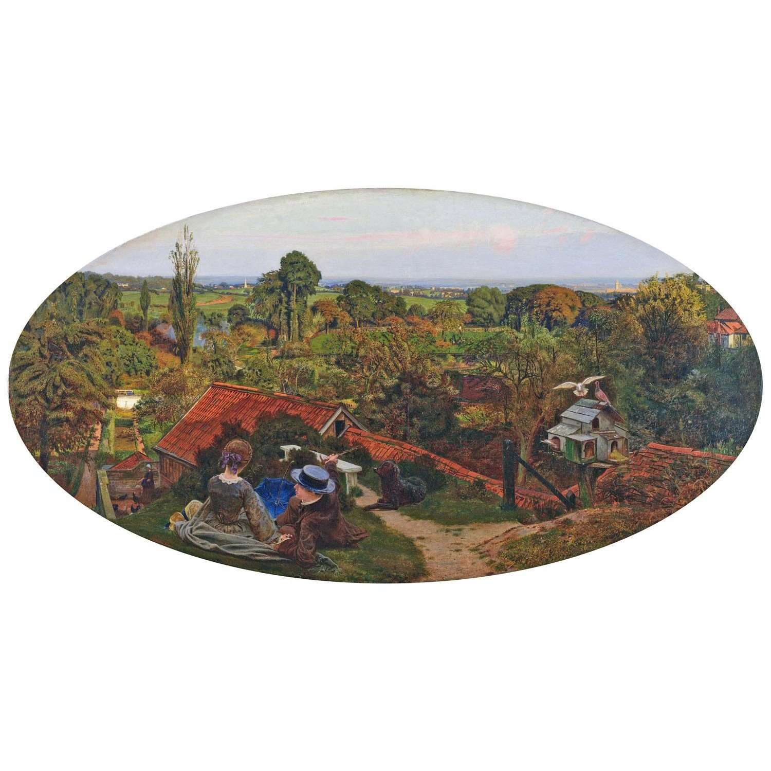   Ford Madox Brown. English Autumn Afternoon. 1852. Birmingham Art Gallery