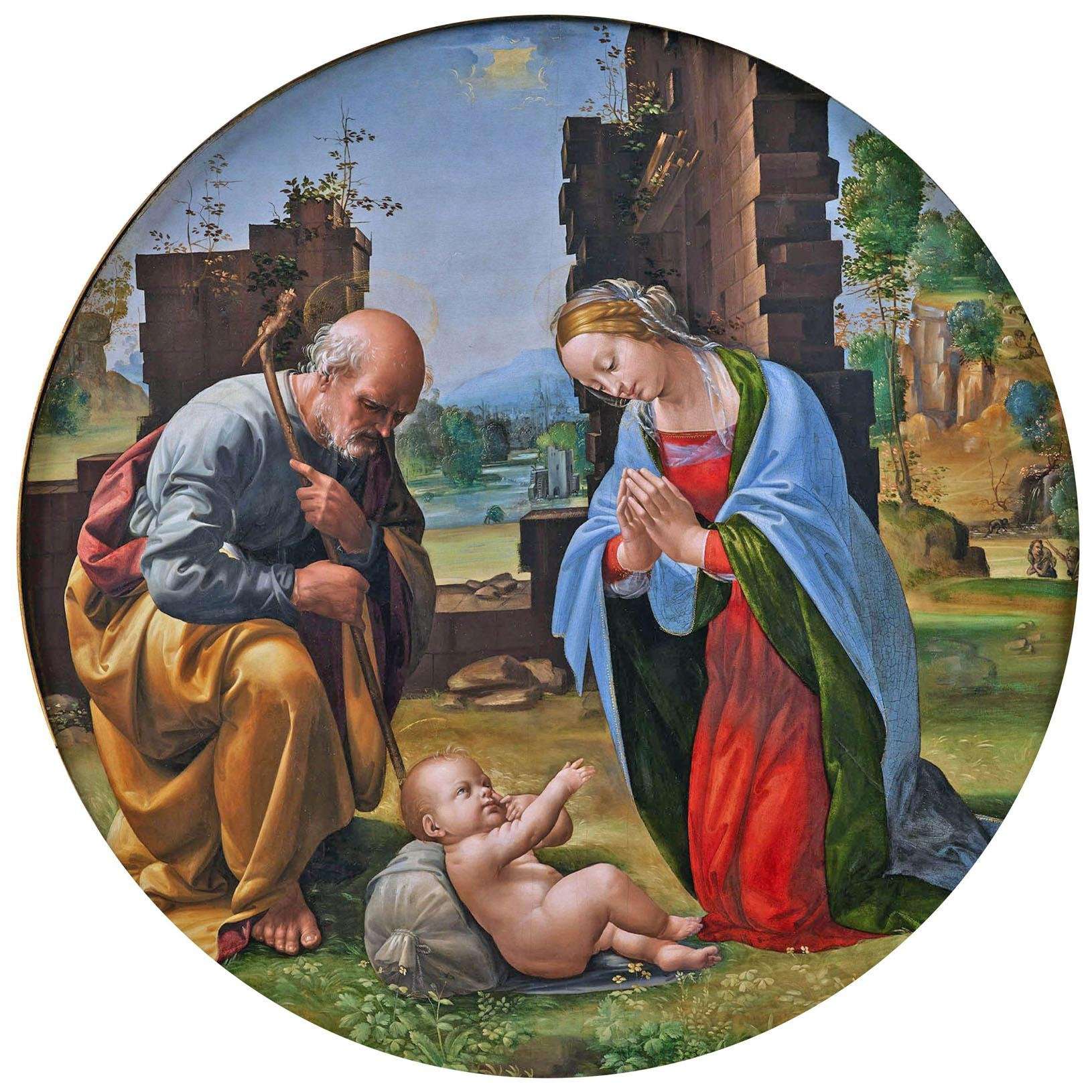  Fra Bartolomeo. Adorazione del Bambino. 1495. Galleria Borghese Roma