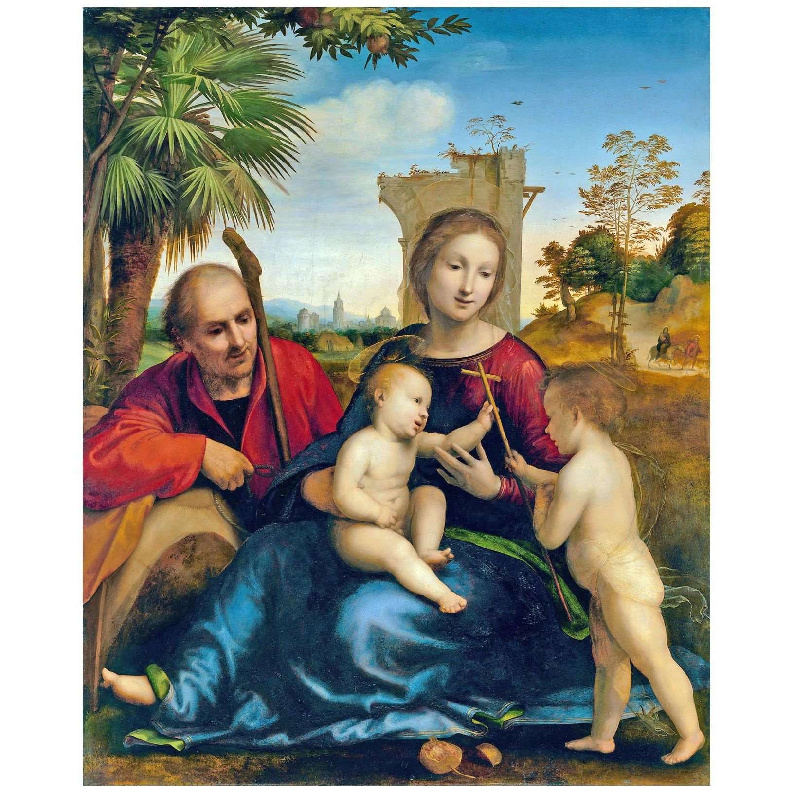  Fra Bartolomeo. Il resto sulla fuga in Egitto. 1509. Getty Museum LA
