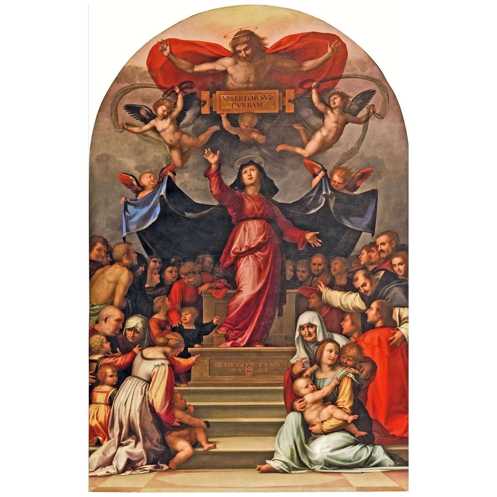  Fra Bartolomeo. Madonna della Misericordia. 1515. Villa Guinigi Lucca