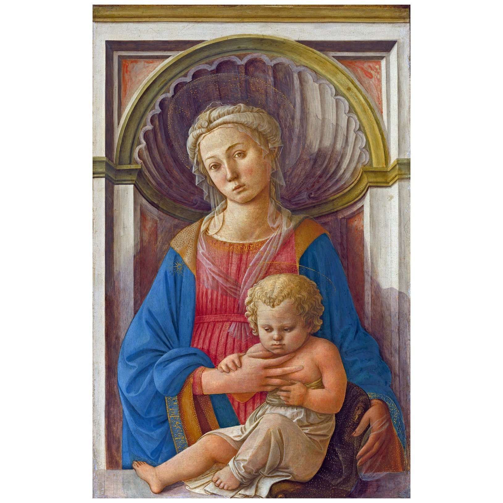   Fra Folippo Lippi. Madonna col bambino. 1440-1445. NGA Washindgton