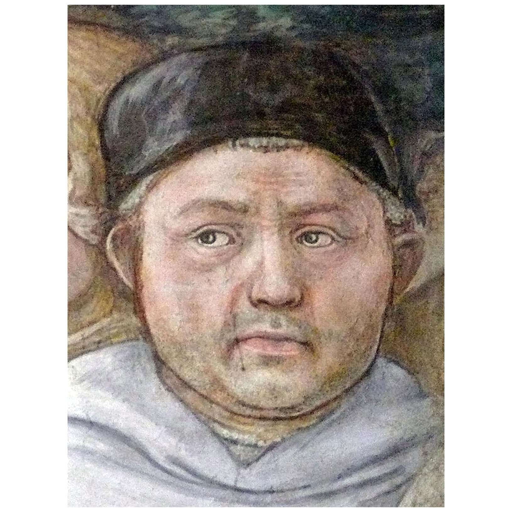   Fra Folippo Lippi. Autoritratto. 1466. Duomo di Spoleto