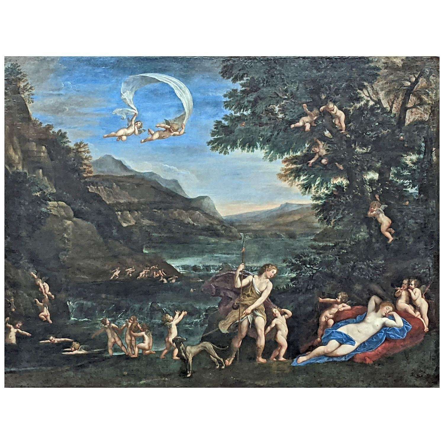 Francesco Albani. Adone Condotto da Amorini a Venere. 1621. Musee du Louvre