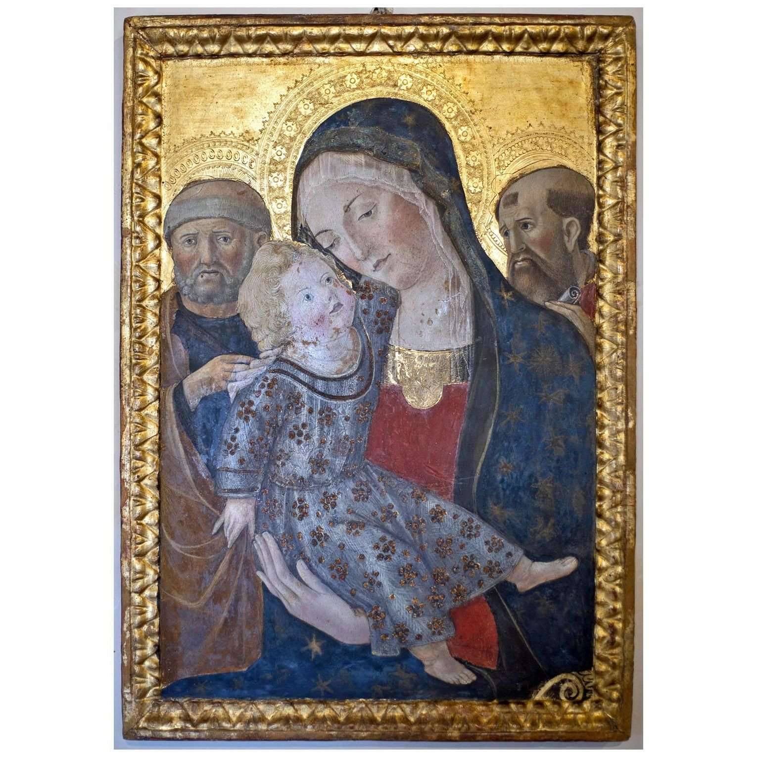  Francesco di Giorgio. Madonna col Bambino, San Pietro e San Paolo. 1470. Pinacoteca di Siena