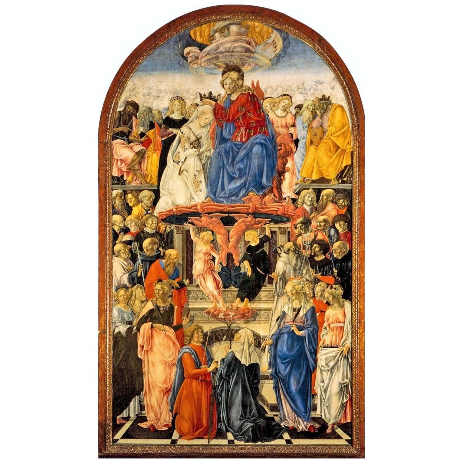  Francesco di Giorgio. Incoronazione di Maria. 1473. Pinacoteca Nazionale di Siena
