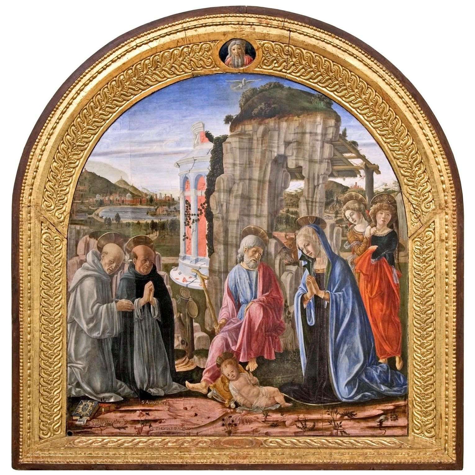  Francesco di Giorgio. Nativit?. 1475. Pinacoteca Nazionale di Siena